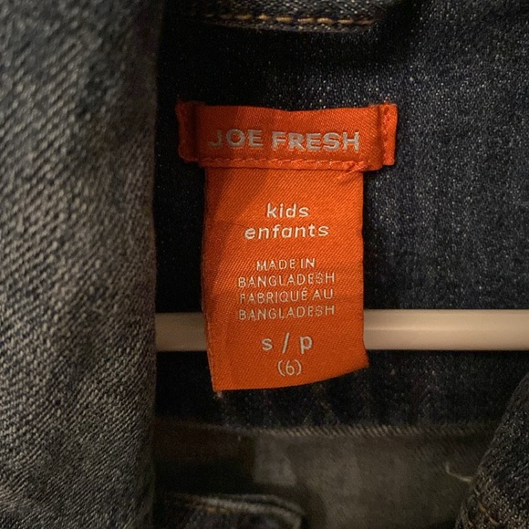 Girls moto style denim jacket size 6 - Picture 2 of 3